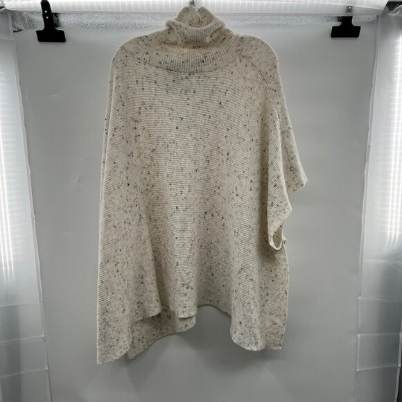 Moon & Madison Oversized Cowl Neck Pullover Sweater Cream/Multi Speckled Size XS - Picture 7 of 9